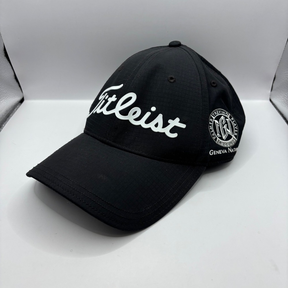 Titleist Golf Hat Mens OSFA Black Geneva National Palmer Trevino Ball Marker Cap